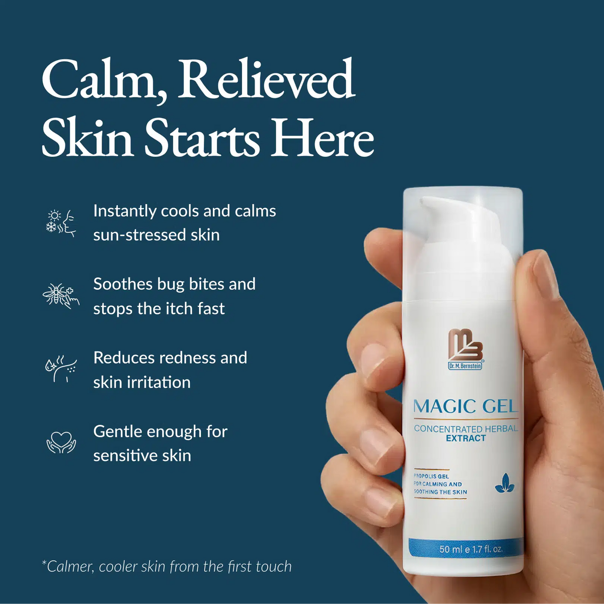 Magic Gel – Aloe & Propolis Cooling Gel | Dr. M. Bernstein