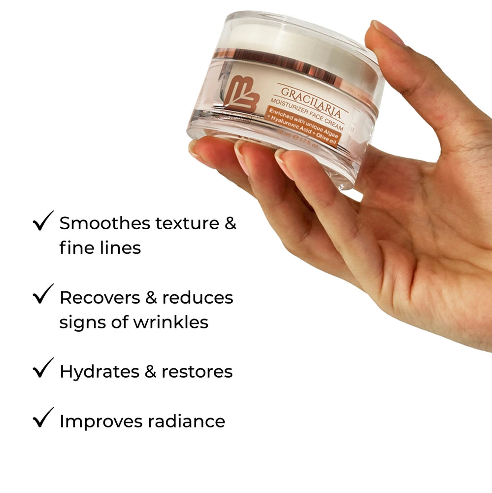 Gracilaria Face Cream Moisturizer with Hyaluronic Acid